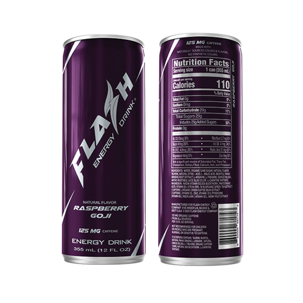 Raspberry Goji – Refreshing Natural Energy | Flash Energy Drink®