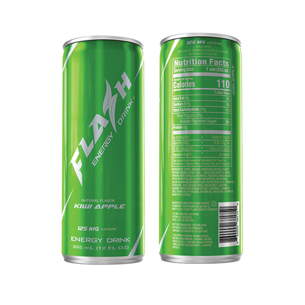 Kiwi Apple – Refreshing Natural Energy | Flash Energy Drink®