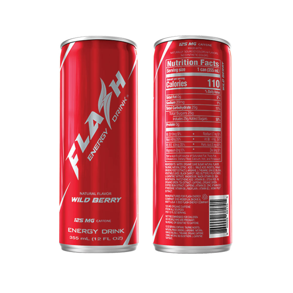 Wild Berry – Refreshing Natural Energy | Flash Energy Drink®