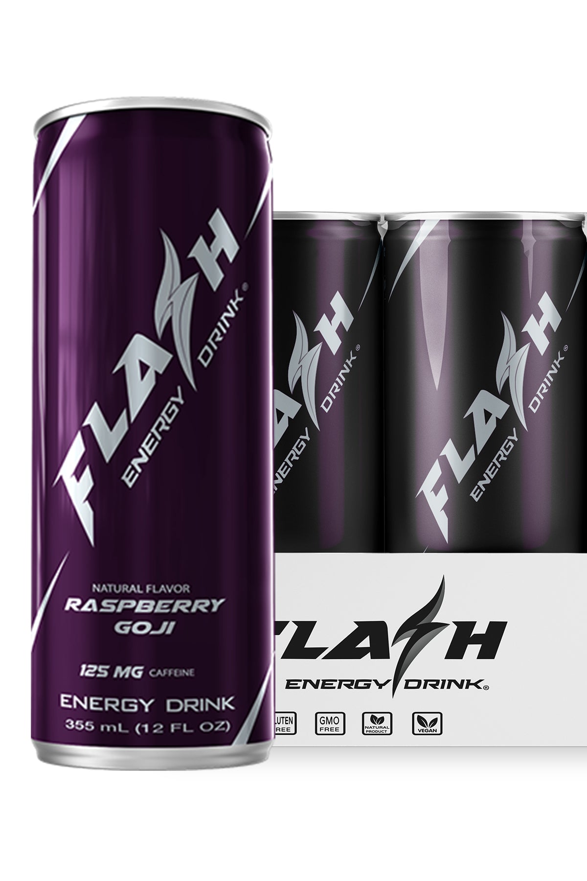 Flash Energy Drink® | Raspberry Goji | Natural Flavor & Clean Energy